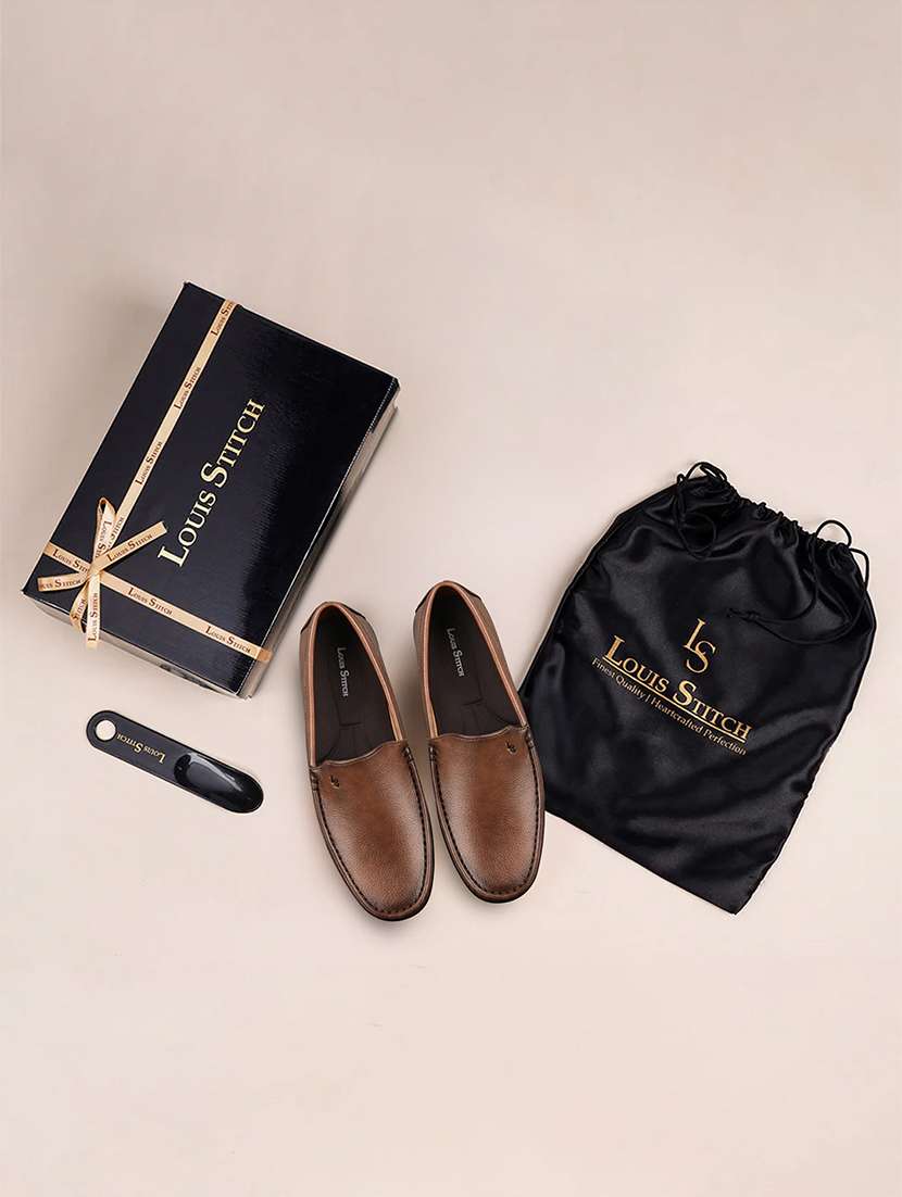 men tan slip on loafer - 21956959 - Standard Image - 3
