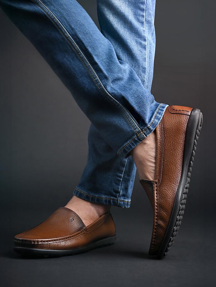men tan slip on loafer - 21956959 - Standard Image - 5