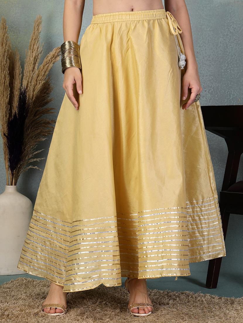 women's striped maxi flared ethnic skirt - 21956990 -  Zoom Image - 0