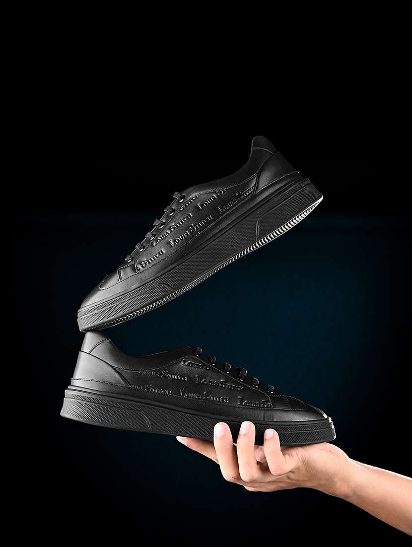 men black lace up sneaker - 21956993 -  Standard Image - 3