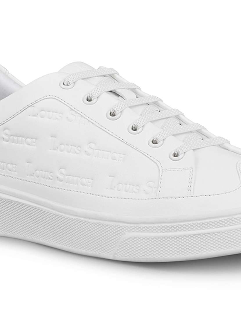 men white lace up sneaker - 21956994 -  Standard Image - 5