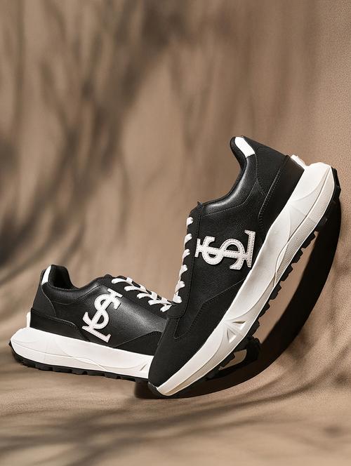 men black lace up sneaker - 21956995 -  Standard Image - 0