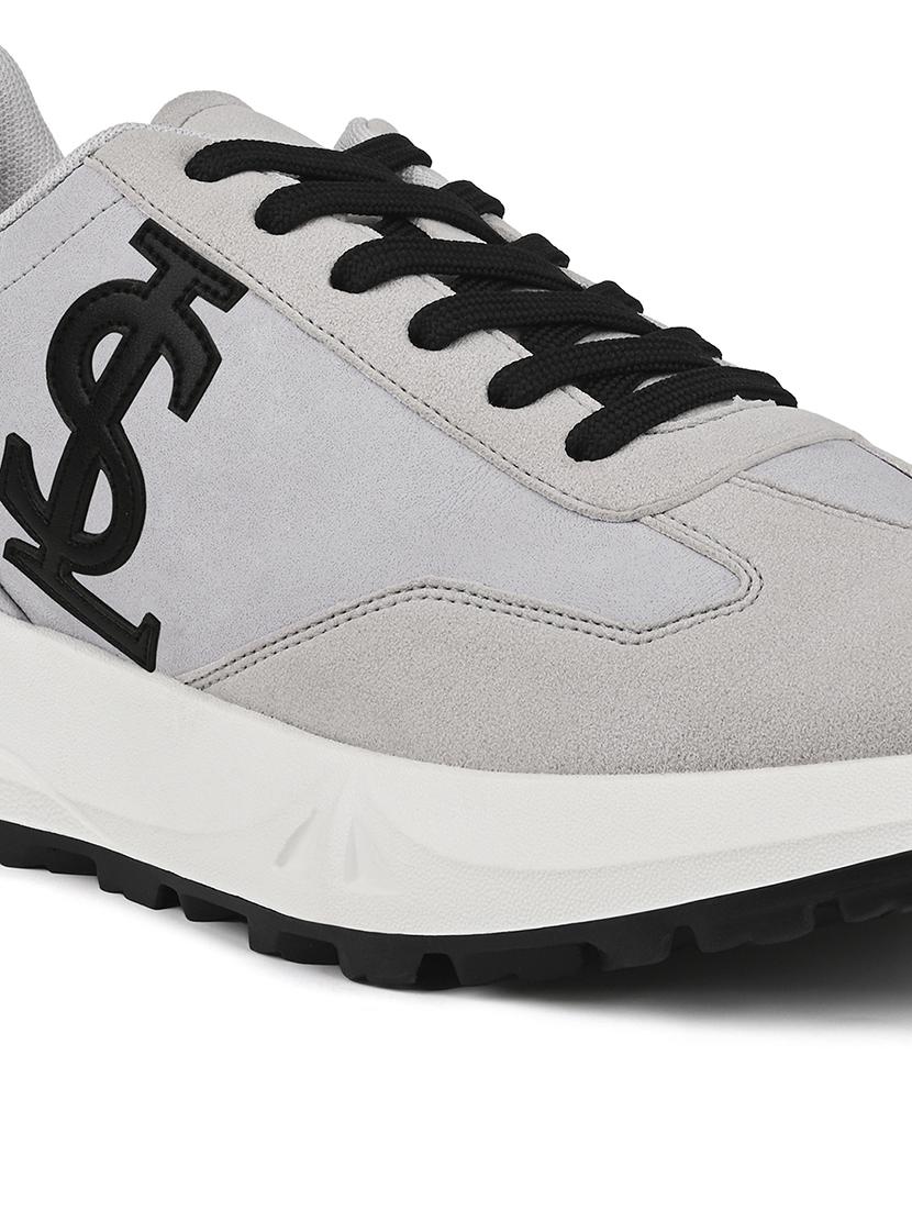 men grey lace up sneaker - 21956996 - Standard Image - 5