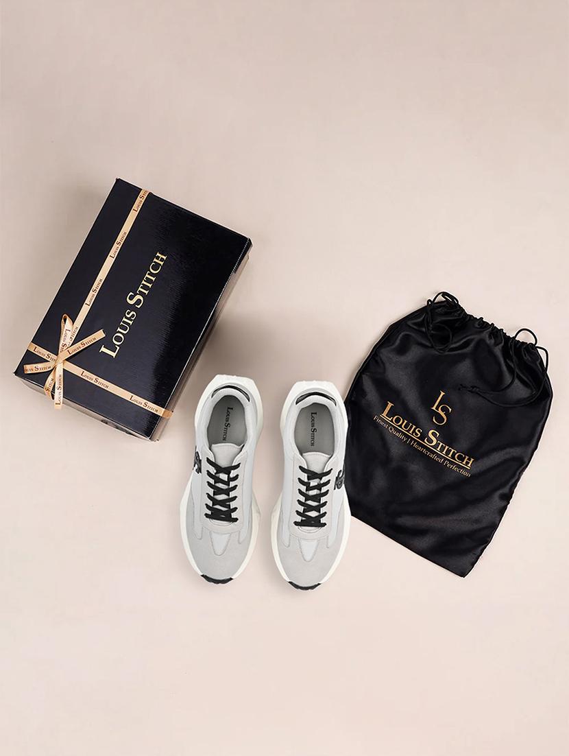 men grey lace up sneaker - 21956996 - Standard Image - 5