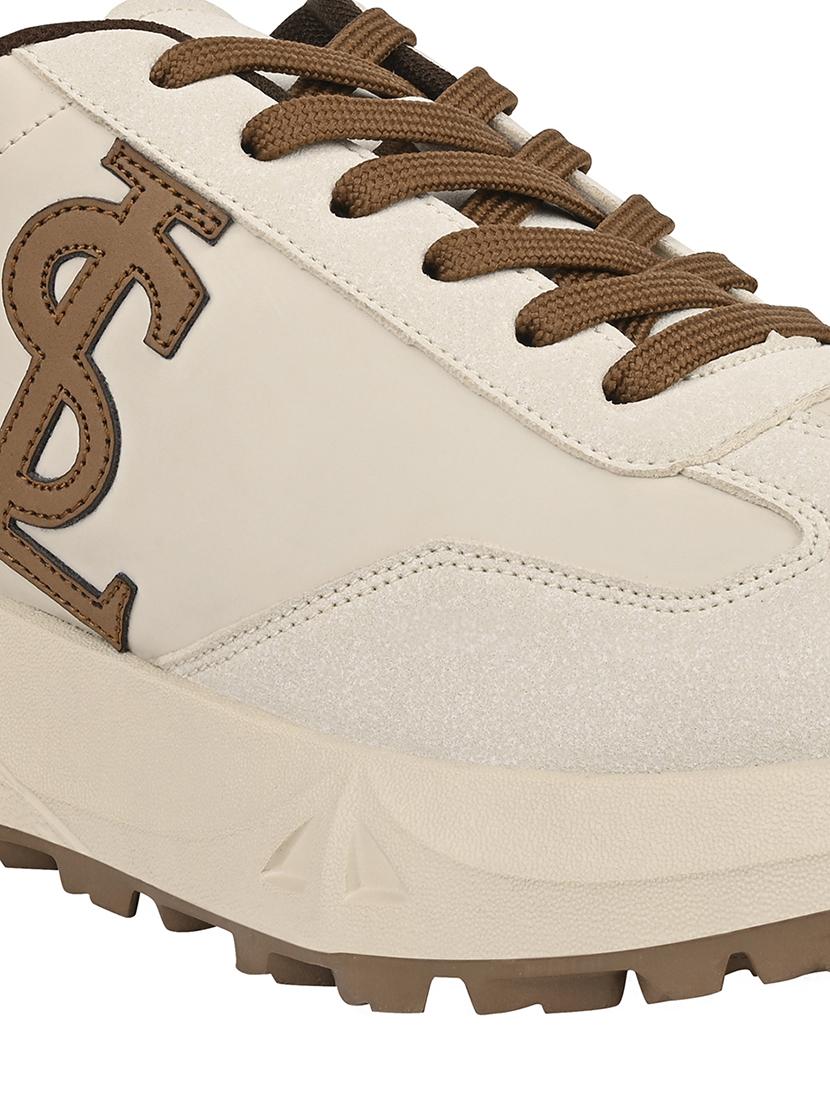 men beige lace up sneaker - 21956998 - Standard Image - 5