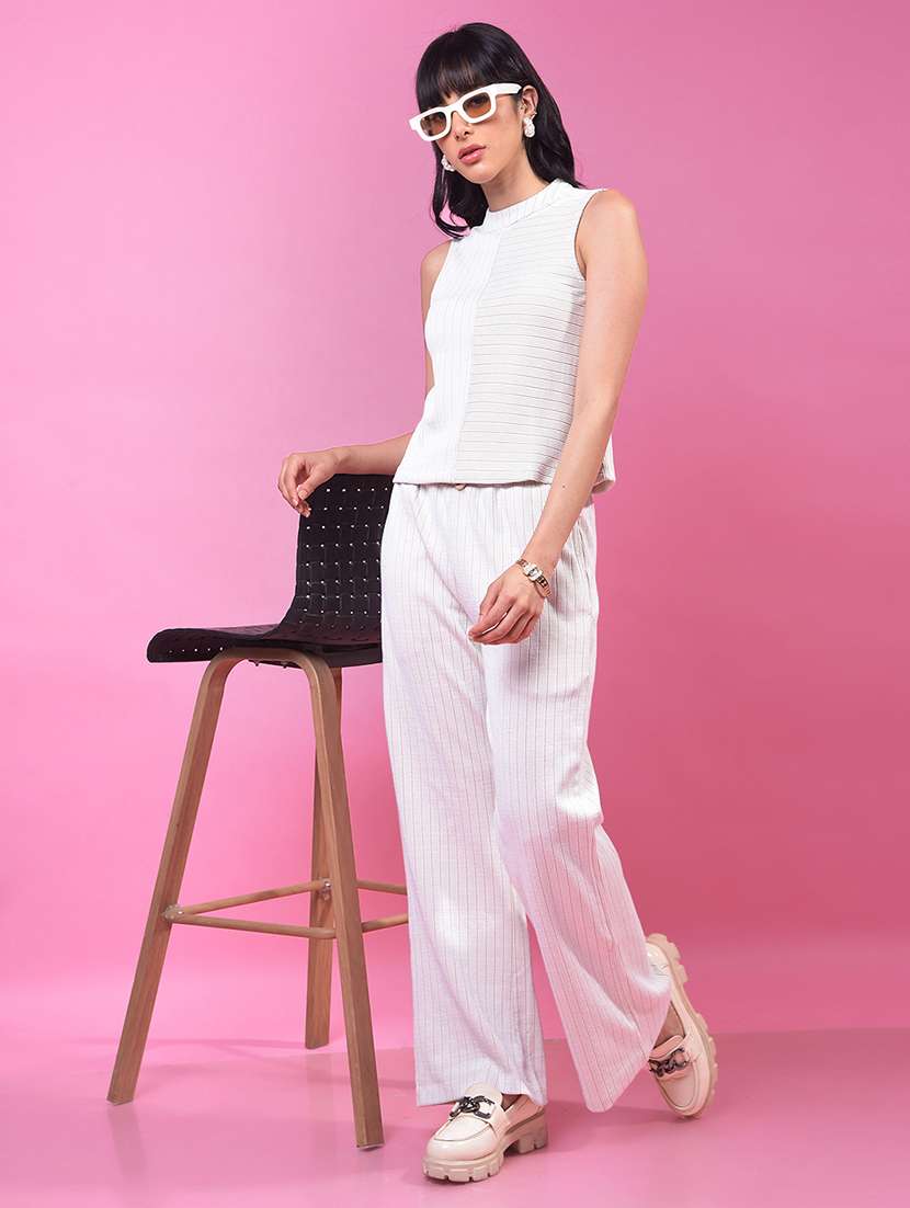 women striped sleeveless crop top - 21957070 -  Standard Image - 5