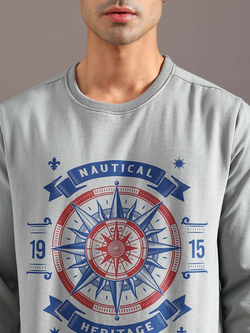 Men Printed Long Sleeve Sweatshirt - 21957335 -  Standard Image - 5
