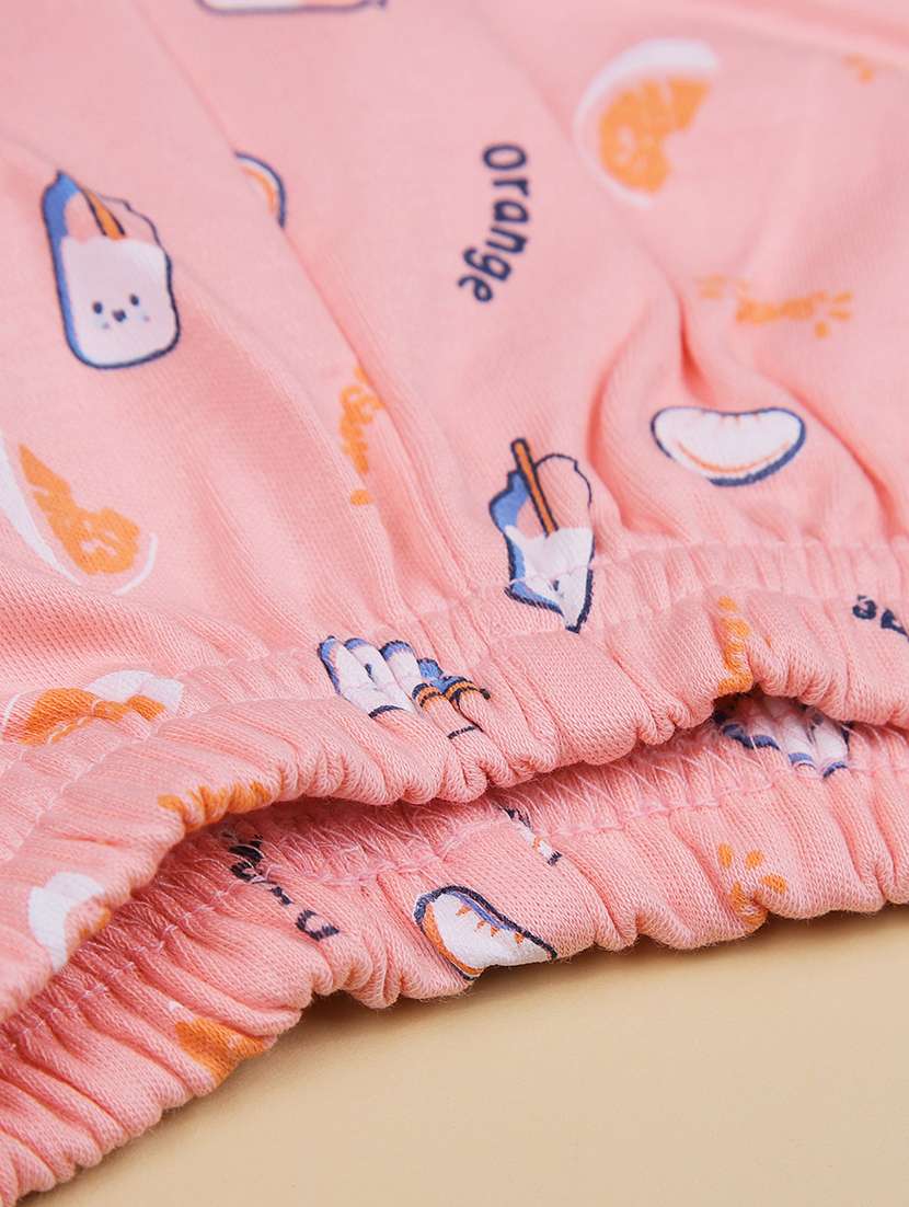 kids printed t-shirt and shorts co-ord set - 21957353 - Standard Image - 5