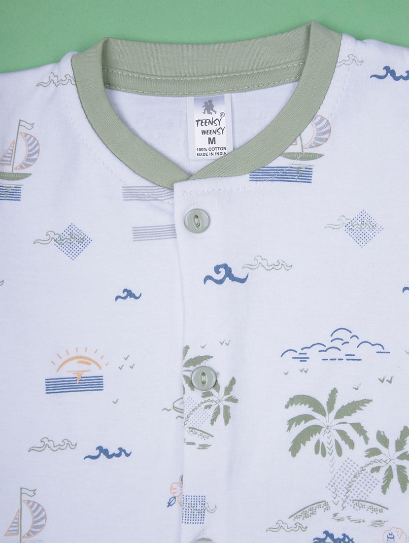 kids printed t-shirt and shorts co-ord set - 21957356 - Standard Image - 3