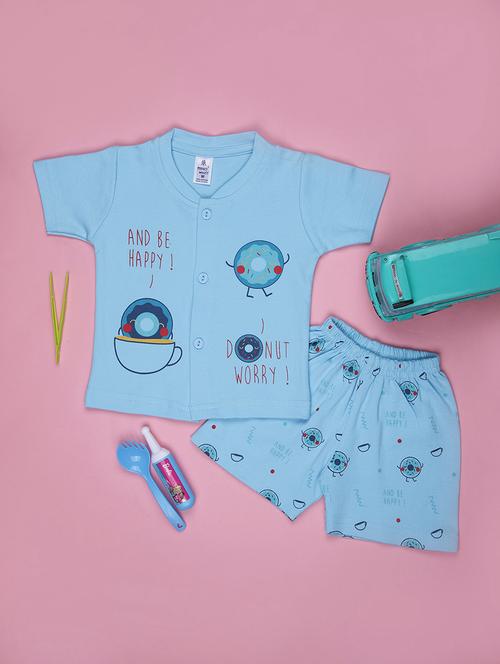 kids printed t-shirt and shorts co-ord set - 21957361 -  Standard Image - 0