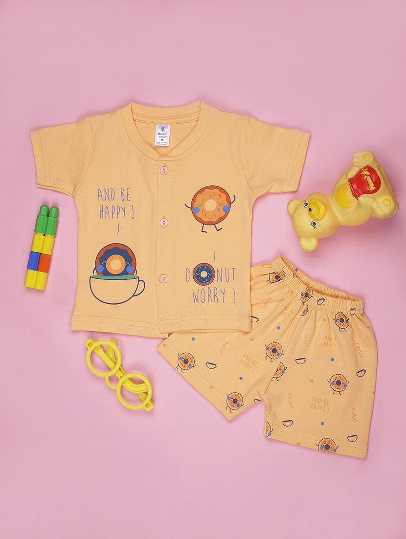 kids printed t-shirt and shorts co-ord set - 21957362 - Zoom Image - 0