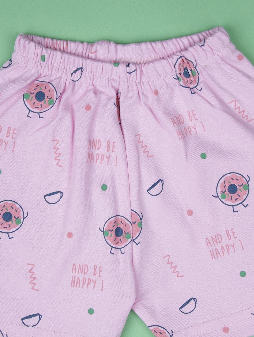kids printed t-shirt and shorts co-ord set - 21957363 - Standard Image - 3