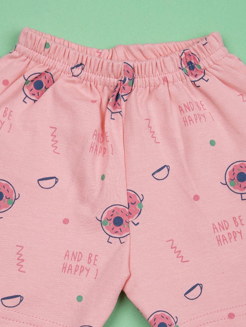 kids printed t-shirt and shorts co-ord set - 21957364 - Standard Image - 5