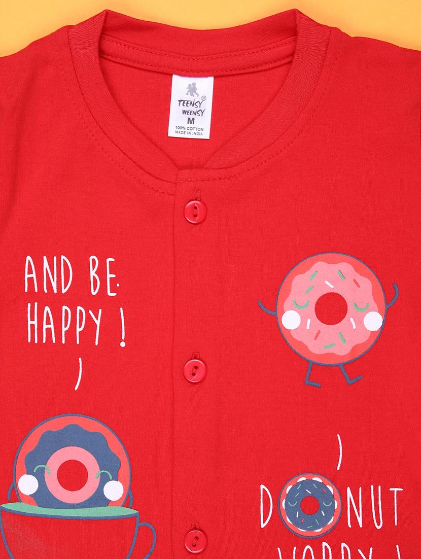 kids printed t-shirt and shorts co-ord set - 21957366 - Standard Image - 3