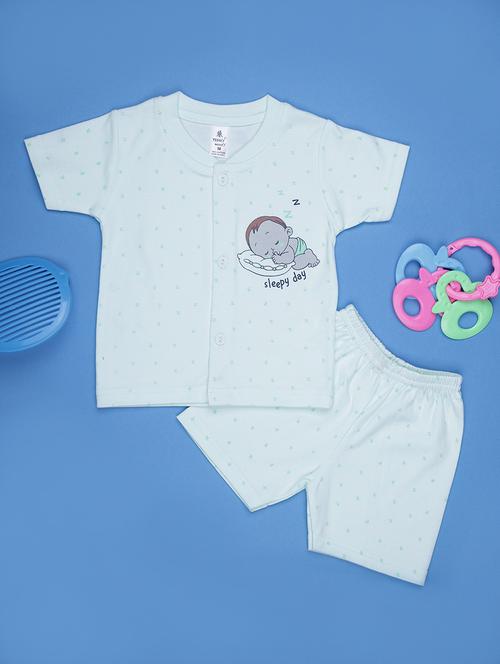 kids printed t-shirt and shorts co-ord set - 21957367 - Standard Image - 0