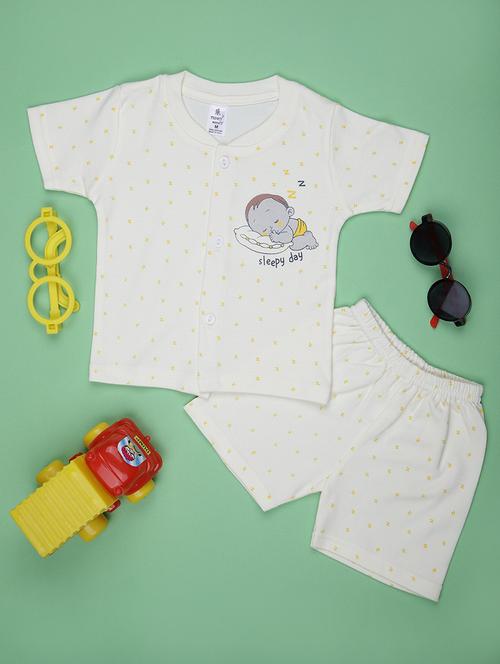 kids printed t-shirt and shorts co-ord set - 21957368 -  Standard Image - 0