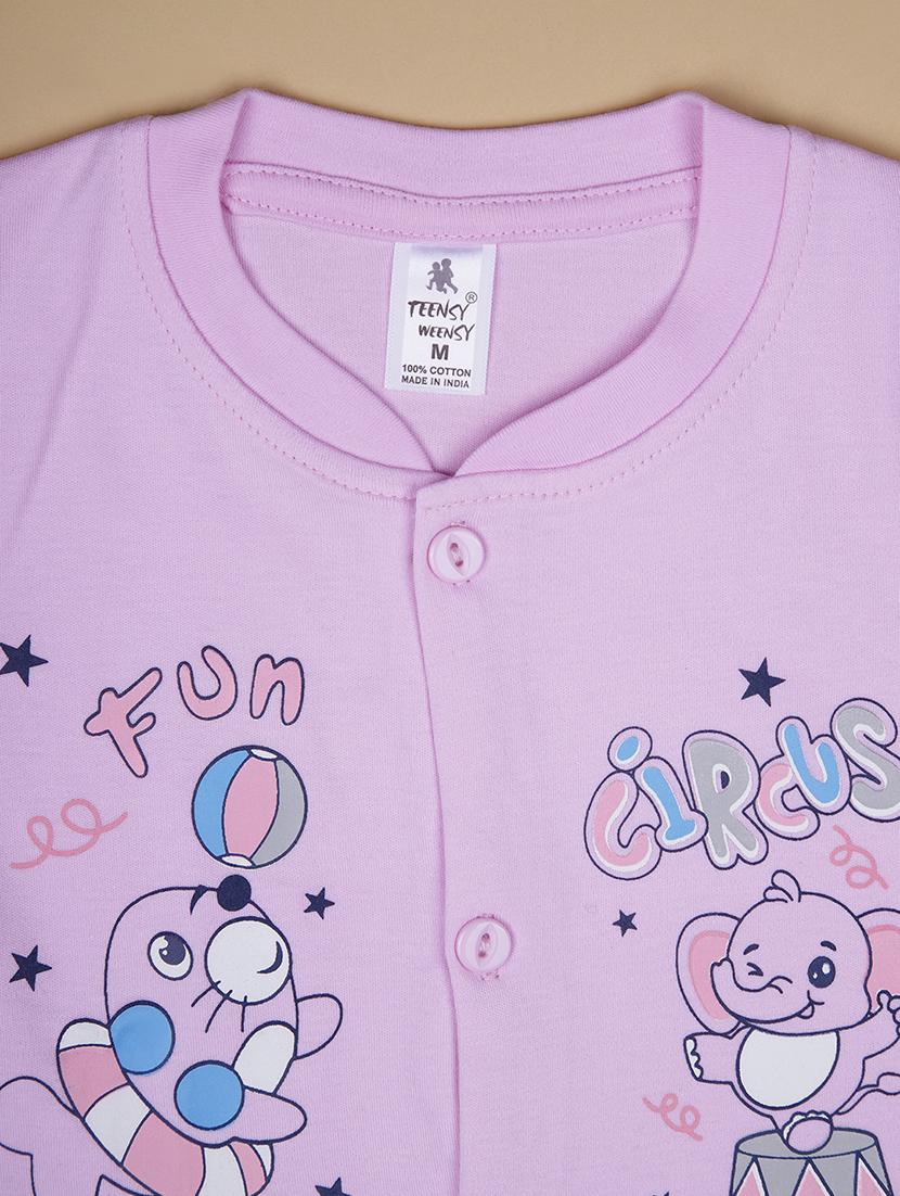 kids printed t-shirt and shorts co-ord set - 21957376 - Standard Image - 3