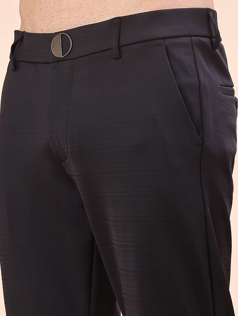 men solid mid rise chinos casual trouser - 21957391 -  Standard Image - 5