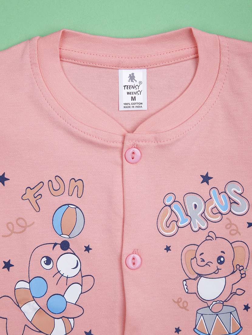 kids printed t-shirt and shorts co-ord set - 21957397 -  Standard Image - 3