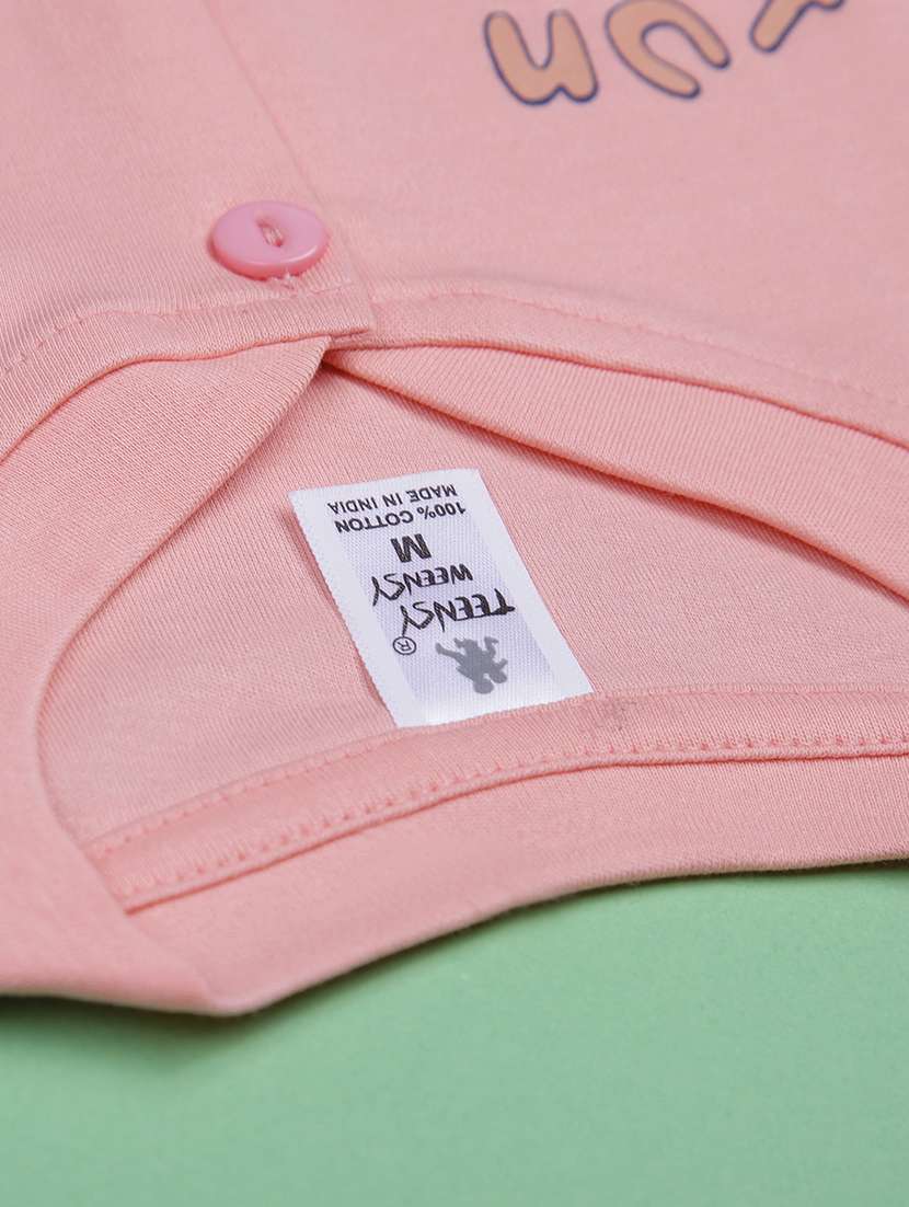 kids printed t-shirt and shorts co-ord set - 21957397 -  Standard Image - 5