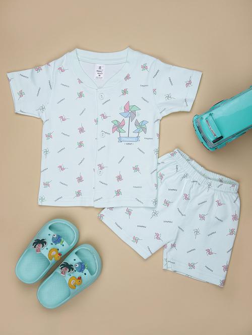 kids printed t-shirt and shorts co-ord set - 21957400 -  Standard Image - 0