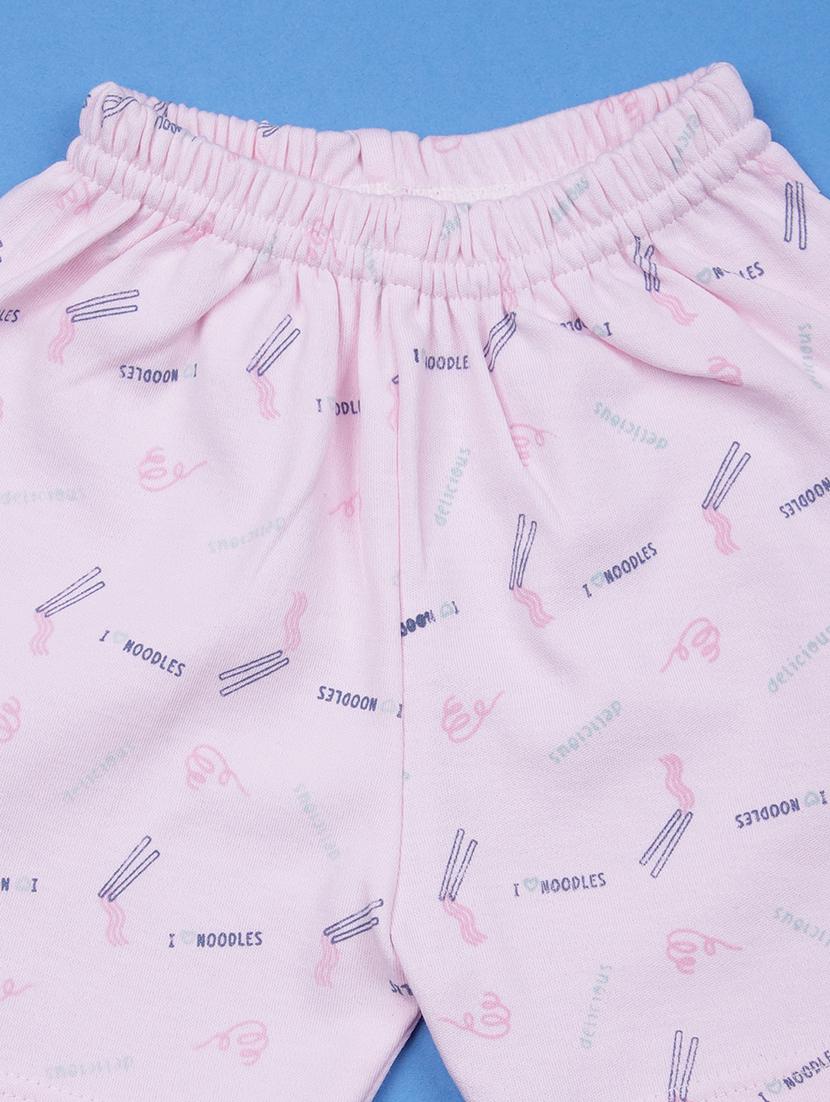 kids printed t-shirt and shorts co-ord set - 21957473 - Standard Image - 3