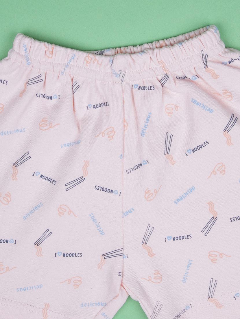 kids printed t-shirt and shorts co-ord set - 21957475 - Standard Image - 5
