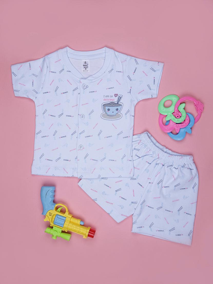 kids printed t-shirt and shorts co-ord set - 21957476 -  Zoom Image - 0