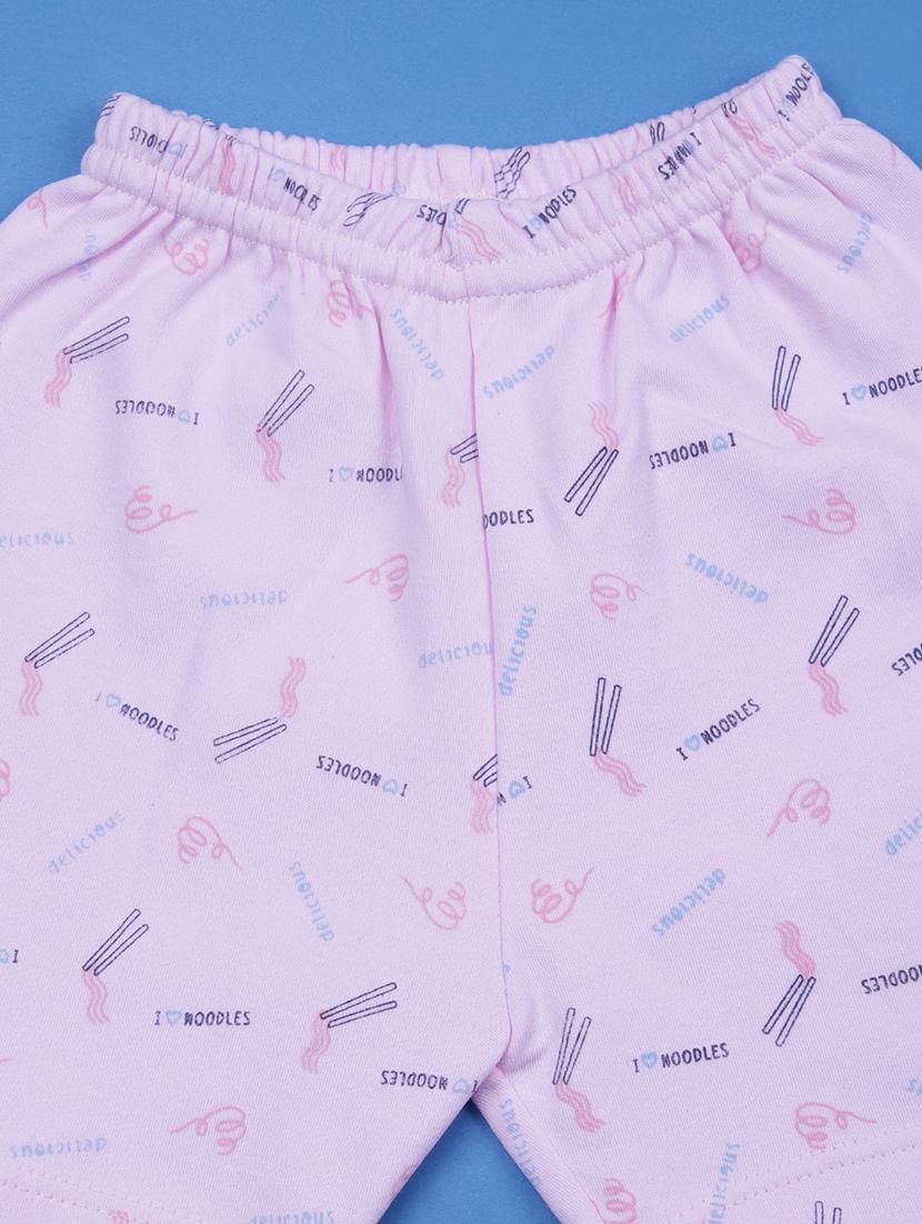 kids printed t-shirt and shorts co-ord set - 21957477 - Standard Image - 3