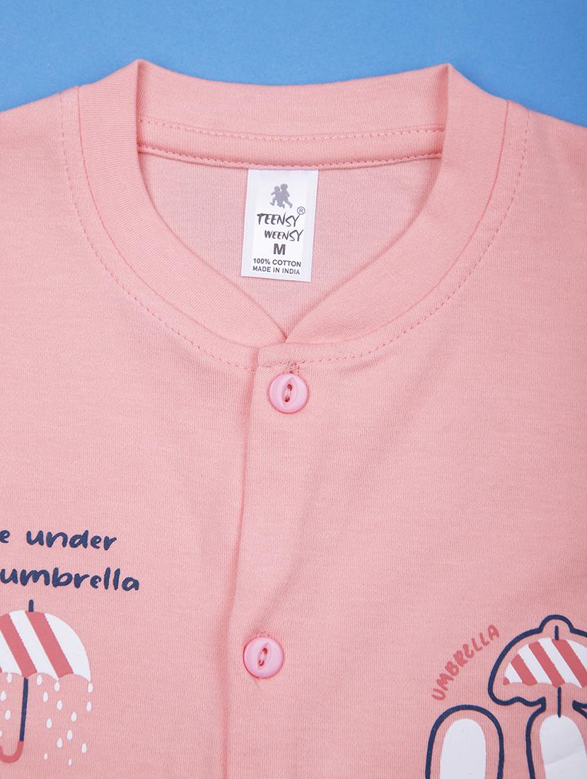 kids printed t-shirt and shorts co-ord set - 21957480 - Standard Image - 3