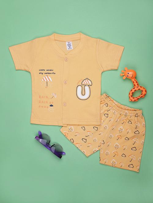 kids printed t-shirt and shorts co-ord set - 21957481 -  Standard Image - 0