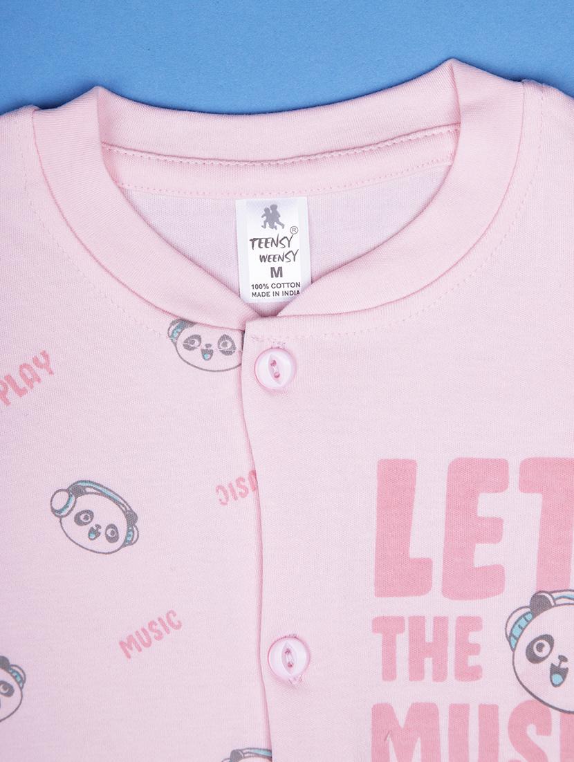 kids printed t-shirt and shorts co-ord set - 21957561 - Standard Image - 3
