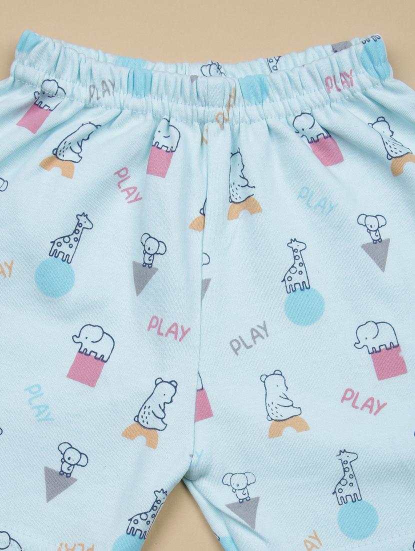 kids printed t-shirt and shorts co-ord set - 21957572 - Standard Image - 5