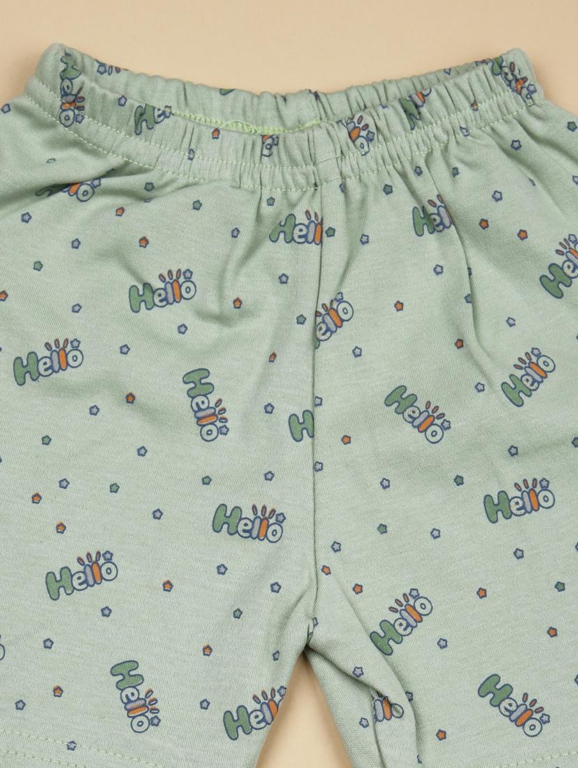 kids printed t-shirt and shorts co-ord set - 21957574 - Standard Image - 3