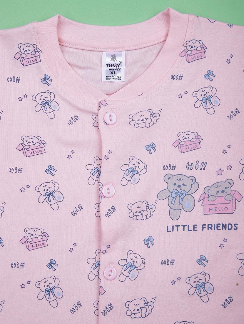 kids printed t-shirt and shorts co-ord set - 21957577 - Standard Image - 3
