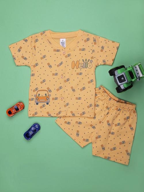 kids printed t-shirt and shorts co-ord set - 21957578 -  Standard Image - 0