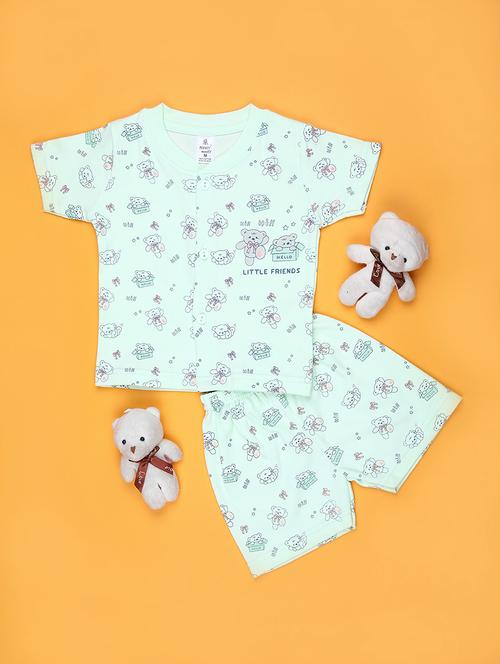 kids printed t-shirt and shorts co-ord set - 21957580 - Standard Image - 0