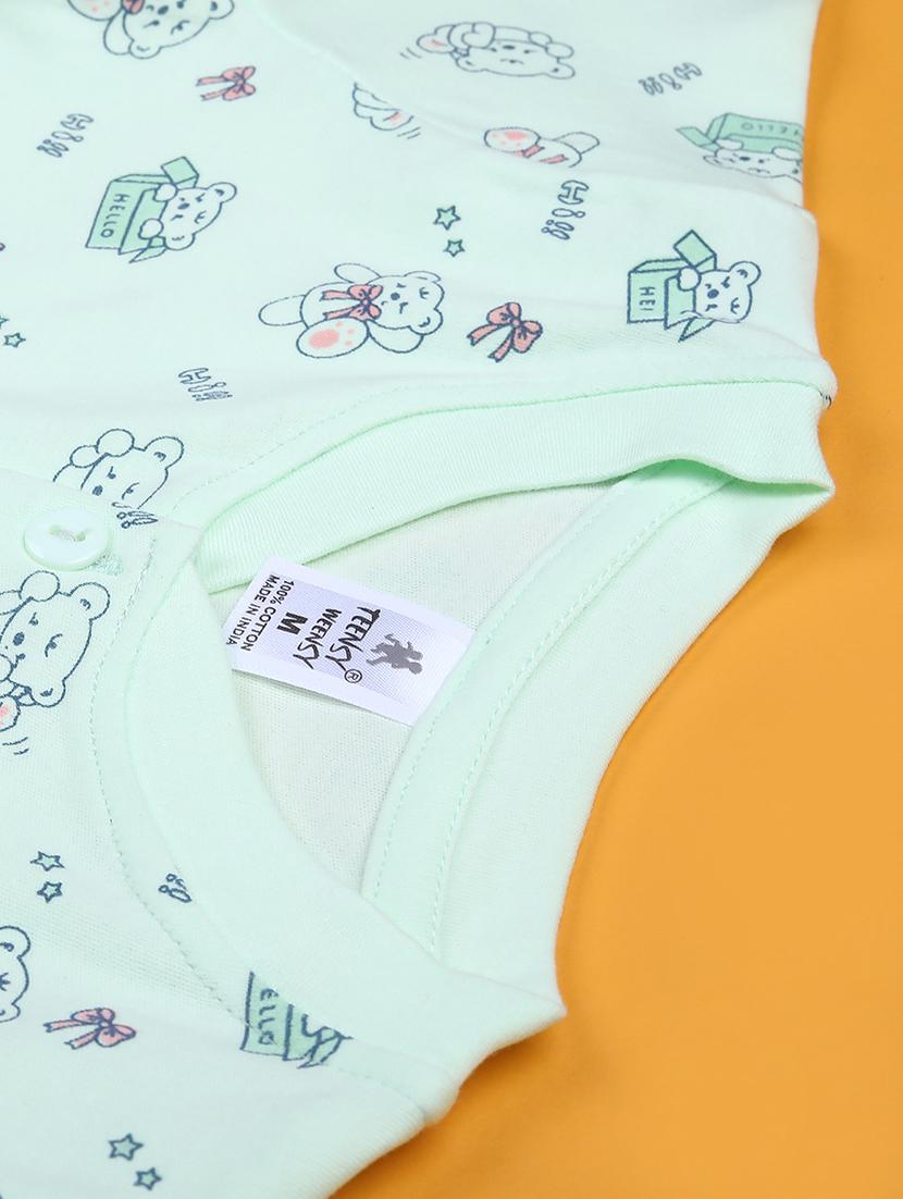 kids printed t-shirt and shorts co-ord set - 21957580 - Standard Image - 3