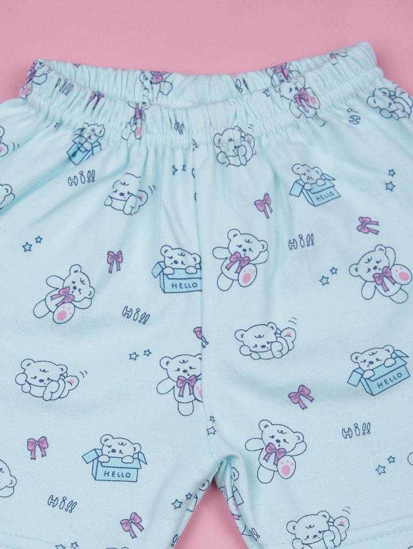 kids printed t-shirt and shorts co-ord set - 21957581 - Standard Image - 3