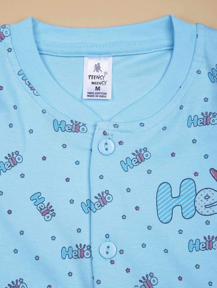kids printed t-shirt and shorts co-ord set - 21957582 - Standard Image - 3