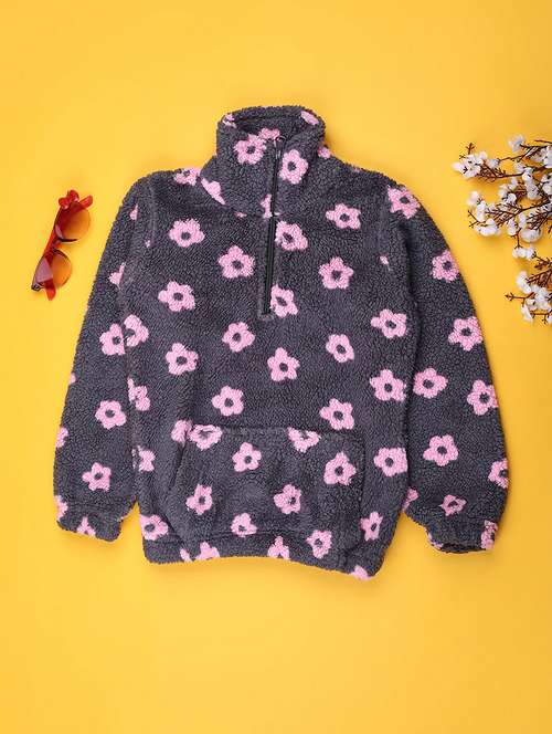 girls self designed long sleeve sweatshirt - 21957660 -  Standard Image - 0