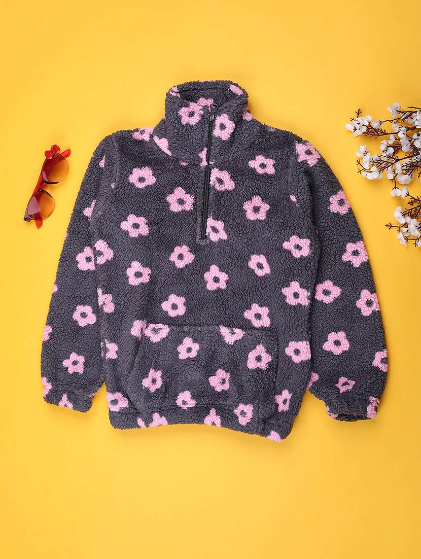 girls self designed long sleeve sweatshirt