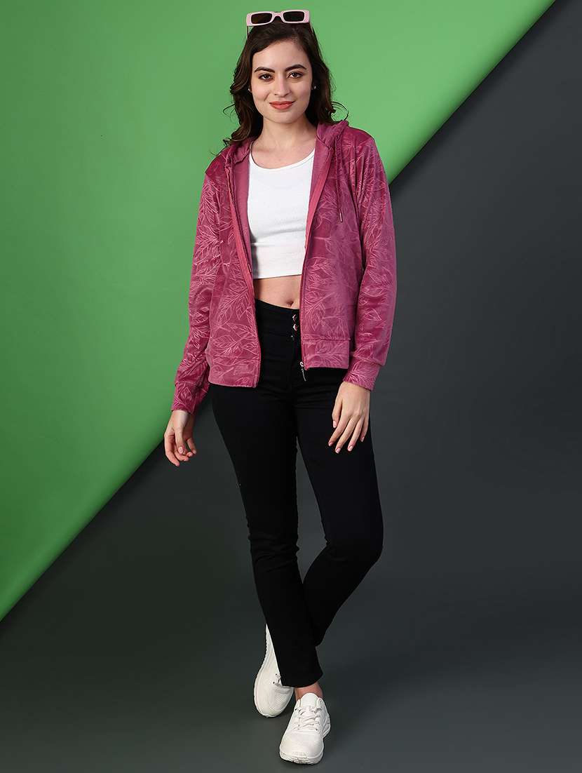 women sef designed long sleeve hooded sweatshirt - 21957751 -  Standard Image - 5