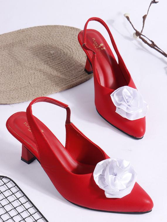women red back strap sandal - 21957754 - Zoom Image - 0