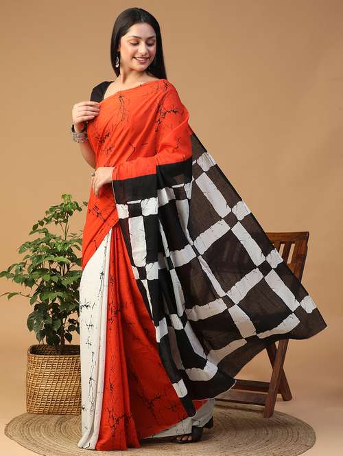 women printed casual wear saree with blouse - 21957827 - Standard Image - 0