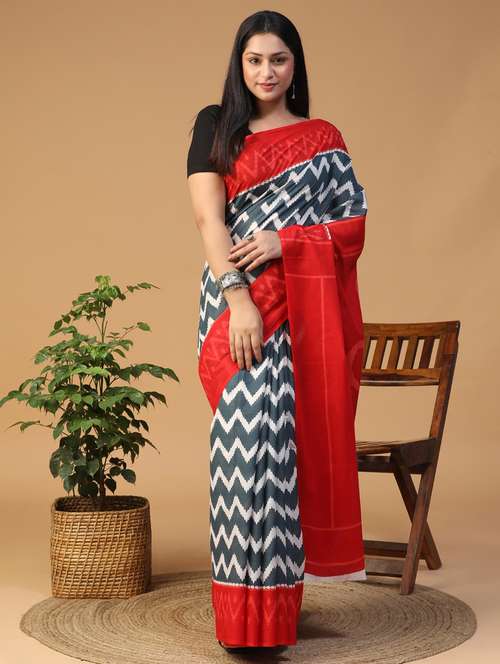 women printed casual wear saree with blouse - 21957845 - Standard Image - 0