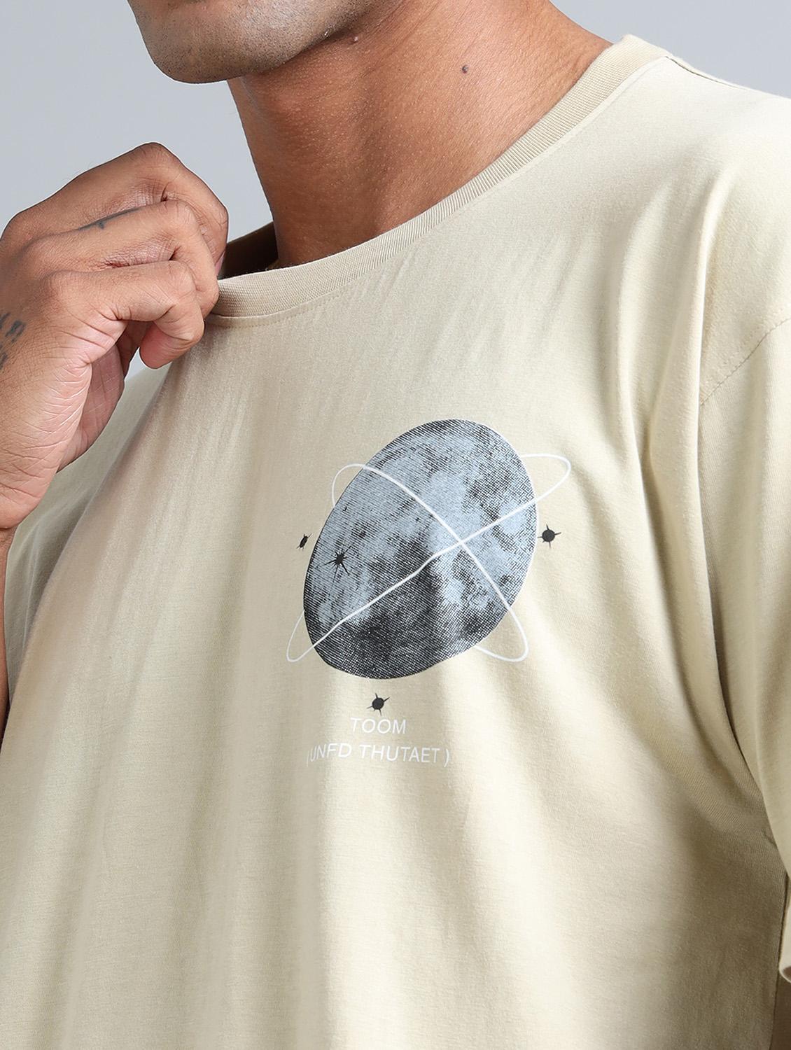 men front & back print round neck oversized t-shirt - 21957904 - Standard Image - 3