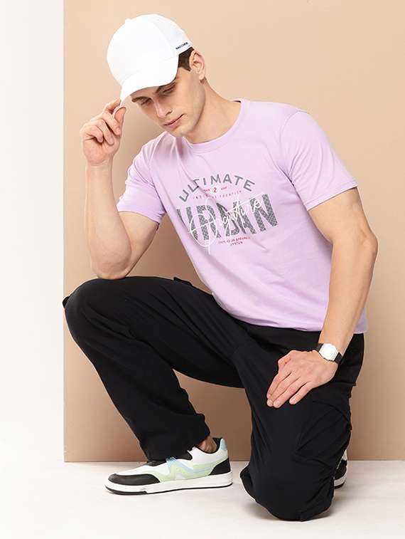 men front & back print round neck oversized t-shirt - 21957914 -  Standard Image - 3