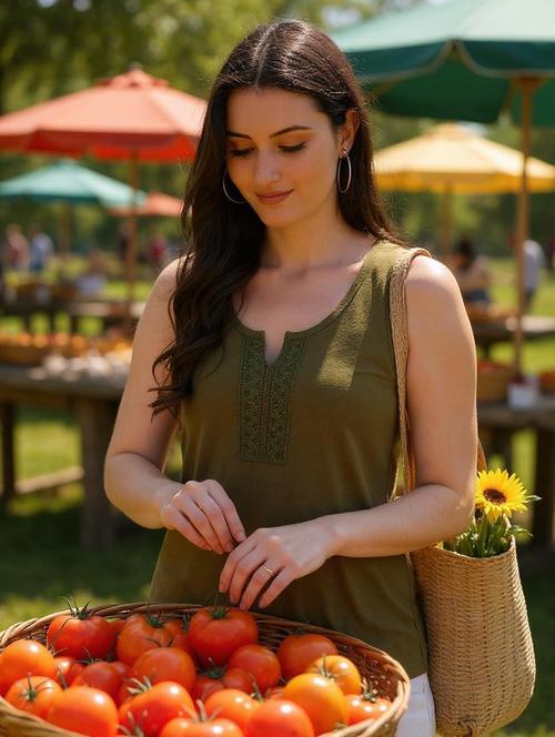 women solid sleeveless regular top - 21957954 - Standard Image - 0