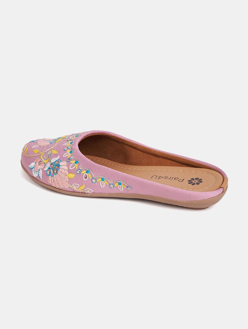 women embroidered slip on mule - 21958235 - Standard Image - 3